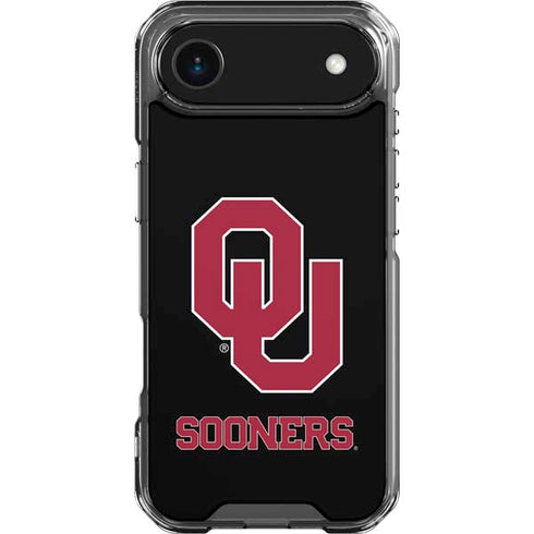 University of Oklahoma Sooners Black iPhone 17 Air Clear Case