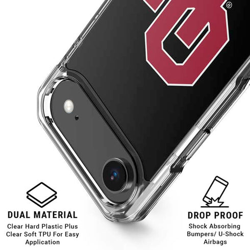 University of Oklahoma Sooners Black iPhone 17 Air Clear Case