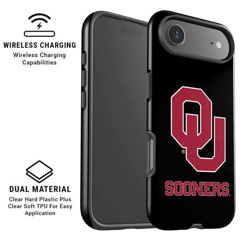 University of Oklahoma Sooners Black iPhone 17 Air Magsafe Impact Case