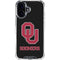 University of Oklahoma Sooners Black iPhone 17 Clear Case