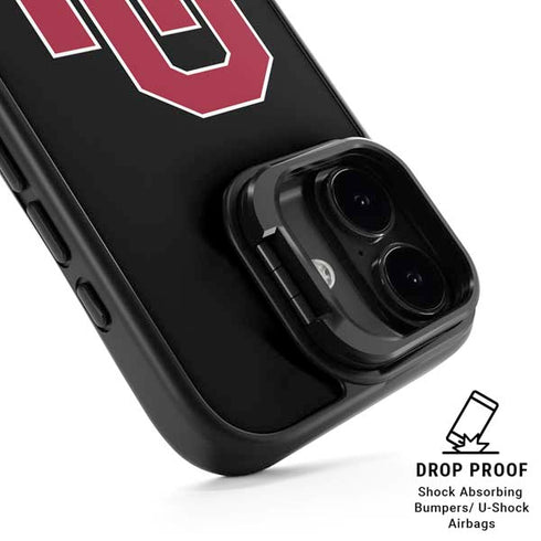 University of Oklahoma Sooners Black iPhone 17 Kickstand Case
