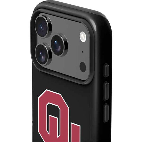 University of Oklahoma Sooners Black iPhone 17 Pro Impact Case