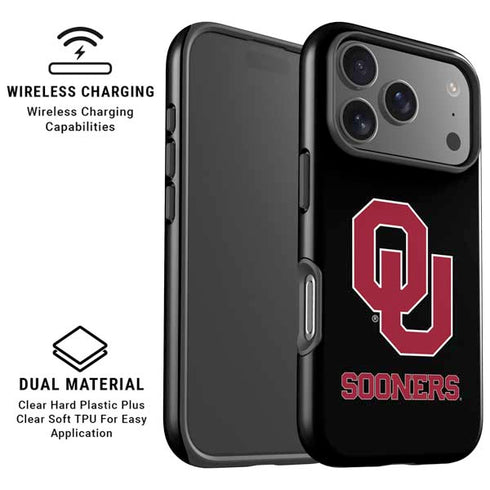 University of Oklahoma Sooners Black iPhone 17 Pro Magsafe Impact Case