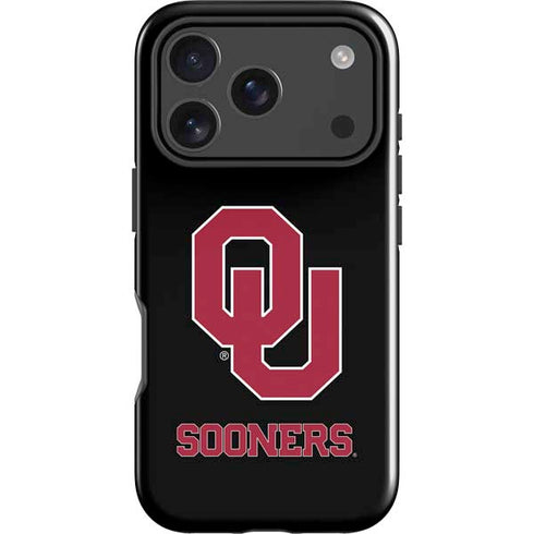 University of Oklahoma Sooners Black iPhone 17 Pro Max Impact Case