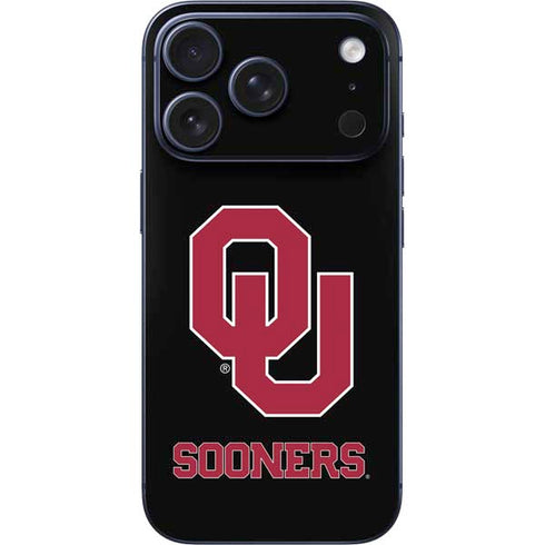 University of Oklahoma Sooners Black iPhone 17 Pro Skin