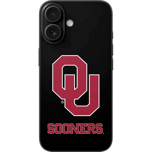 University of Oklahoma Sooners Black iPhone 17 Skin
