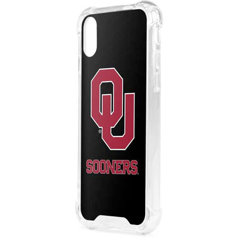 University of Oklahoma Sooners Black iPhone XS Clear Case