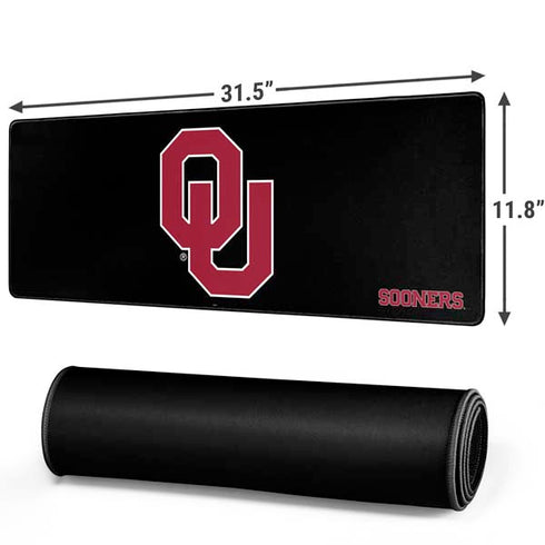 University of Oklahoma Sooners Black Gaming Mouse Pad