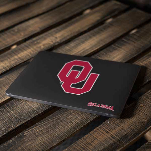 University of Oklahoma Sooners Black Apple MacBook Air Skin