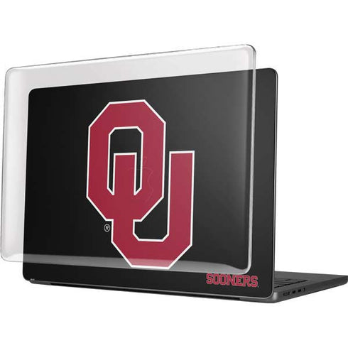 University of Oklahoma Sooners Black MacBook Pro 14in (2021-24) Case plus Skin