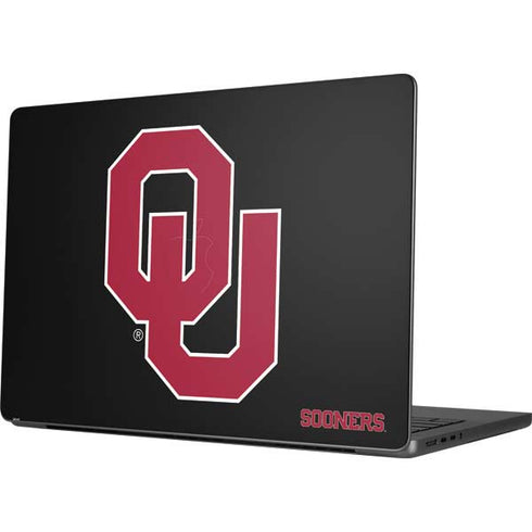 University of Oklahoma Sooners Black Apple MacBook Pro 14-inch Skin