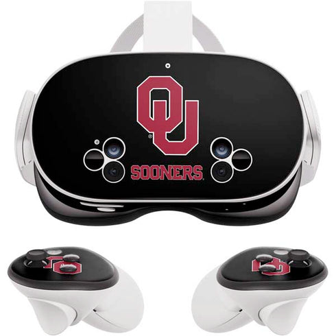 University of Oklahoma Sooners Black Meta Quest 3S Skin