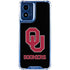 University of Oklahoma Sooners Black Moto G 5G (2024) Clear Case