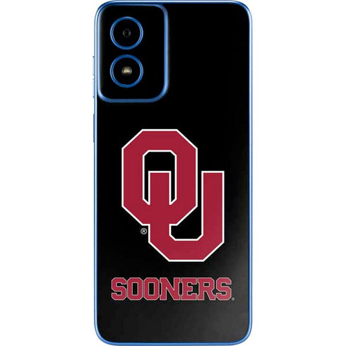 University of Oklahoma Sooners Black Moto G Play 4G (2024) Skin