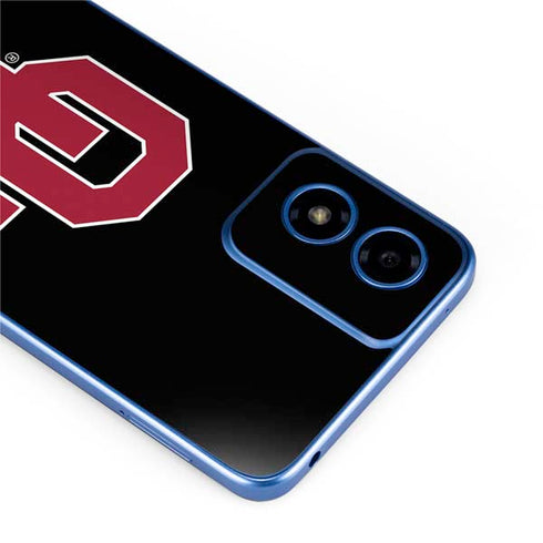 University of Oklahoma Sooners Black Moto G Play 4G (2024) Skin