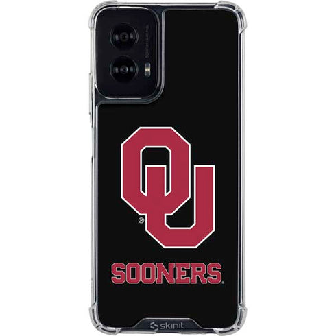 University of Oklahoma Sooners Black Moto G Power 5G (2024) Clear Case