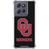 University of Oklahoma Sooners Black Moto G Power 5G (2025) Clear Case