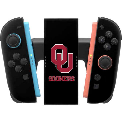 University of Oklahoma Sooners Black Nintendo Switch 2 (2025) Joy-Con Controller Skin