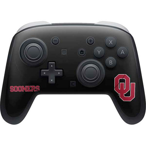University of Oklahoma Sooners Black Nintendo Switch 2 (2025) Pro Controller Skin