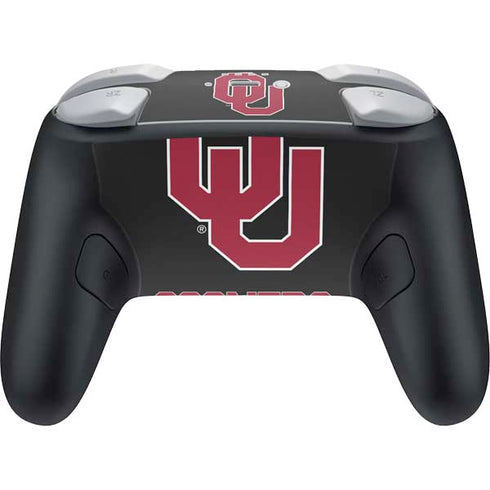University of Oklahoma Sooners Black Nintendo Switch 2 (2025) Pro Controller Skin