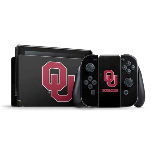 University of Oklahoma Sooners Black Nintendo Skins