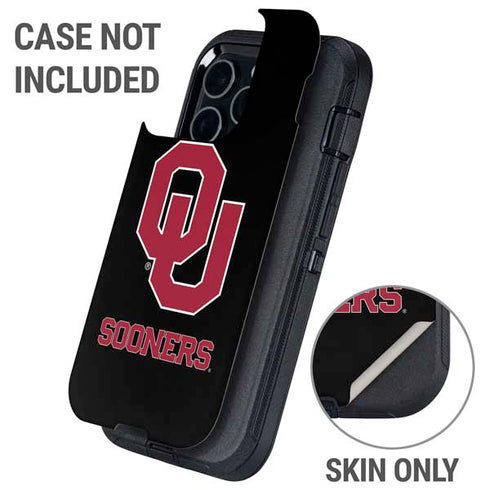 University of Oklahoma Sooners Black Otterbox Defender iPhone Skin