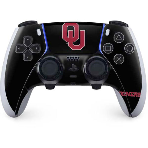 University of Oklahoma Sooners Black PS5 DualSense Edge Pro Controller Skin