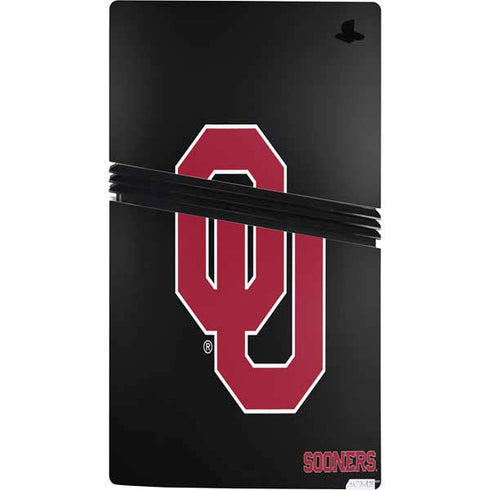 University of Oklahoma Sooners Black PS5 Pro Bundle Skin