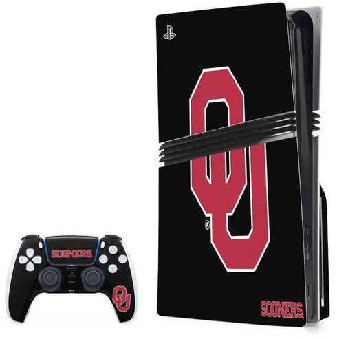 University of Oklahoma Sooners Black PlayStation PS5 Skins