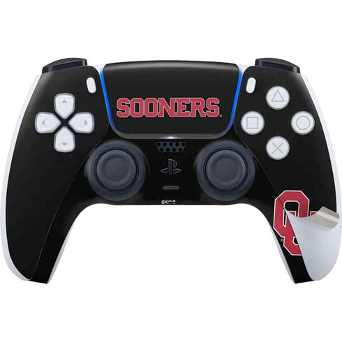 University of Oklahoma Sooners Black PS5 Pro Disk Bundle Skin