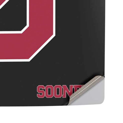 University of Oklahoma Sooners Black PS5 Pro Disk Console Skin