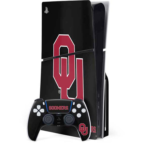 University of Oklahoma Sooners Black PlayStation PS5 Skins