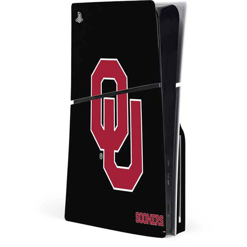 University of Oklahoma Sooners Black PlayStation PS5 Skins