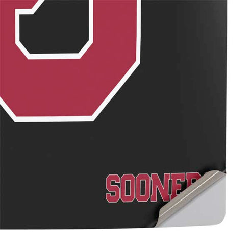 University of Oklahoma Sooners Black PS5 Slim Digital Edition Console Skin