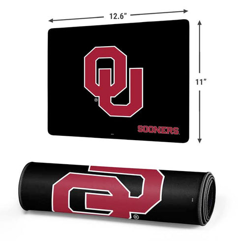 University of Oklahoma Sooners Black Gaming Mouse Pad