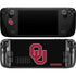 University of Oklahoma Sooners Black Steam Deck Handheld Gaming Computer OLED Skin