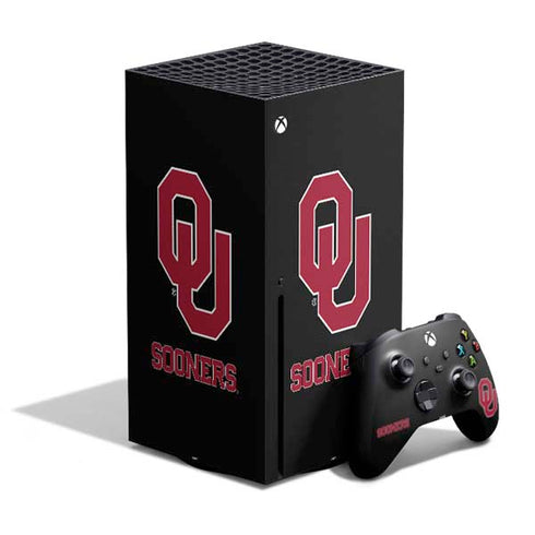 University of Oklahoma Sooners Black Xbox Series X Bundle Skin