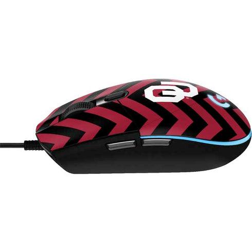 University of Oklahoma Sooners Chevron G203 Prodigy RGB Wired Gaming Mouse Skin