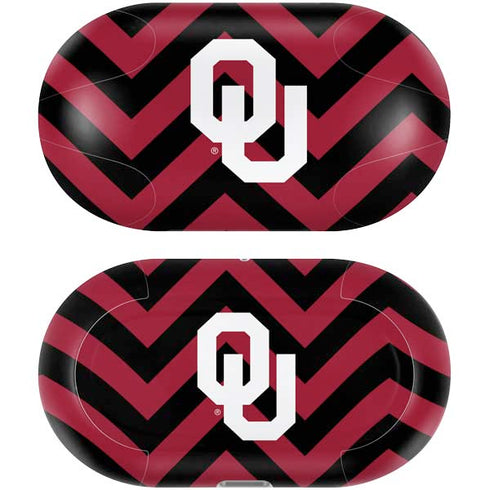 University of Oklahoma Sooners Chevron Galaxy Buds Plus Skin