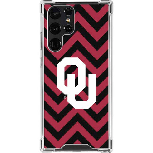 University of Oklahoma Sooners Chevron Galaxy S23 Ultra Clear Case