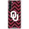 University of Oklahoma Sooners Chevron Galaxy S24 FE Clear Case