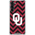University of Oklahoma Sooners Chevron Galaxy S24 FE Clear Case