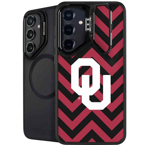 University of Oklahoma Sooners Chevron Galaxy S25 Plus Kickstand Case