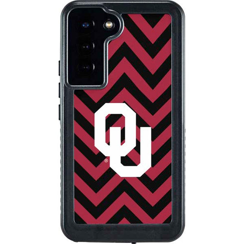University of Oklahoma Sooners Chevron Galaxy S24 Plus Waterproof Case