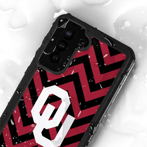 University of Oklahoma Sooners Chevron Galaxy S24 Plus Waterproof Case