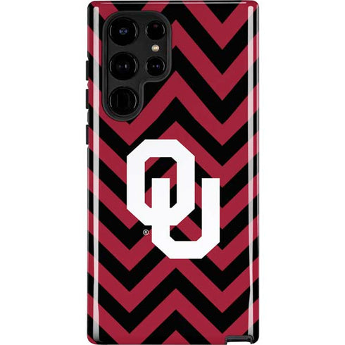 University of Oklahoma Sooners Chevron Galaxy Cases