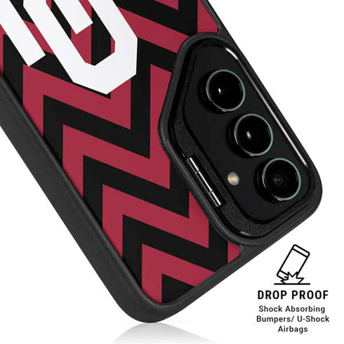 University of Oklahoma Sooners Chevron Galaxy S26 Kickstand Case