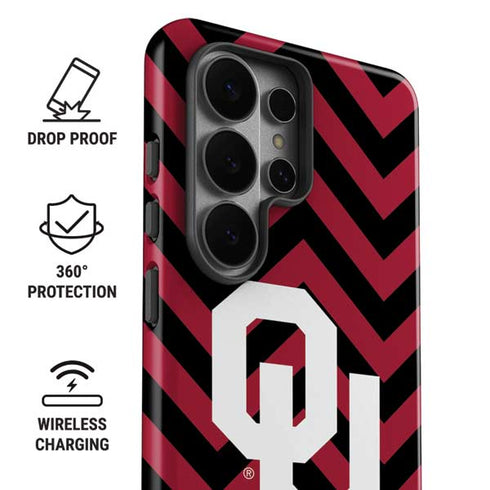 University of Oklahoma Sooners Chevron Galaxy S26 Ultra Impact Case