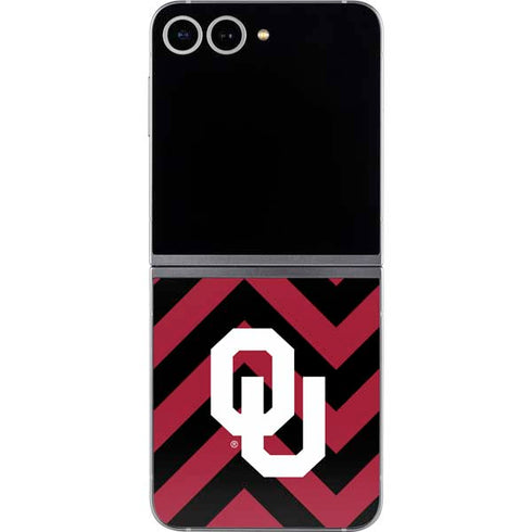 University of Oklahoma Sooners Chevron Galaxy Z Flip6 Skin
