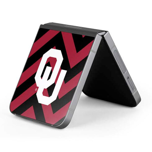 University of Oklahoma Sooners Chevron Galaxy Z Flip6 Skin